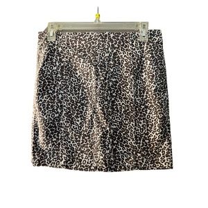 Free People Leopard Mini Skirt